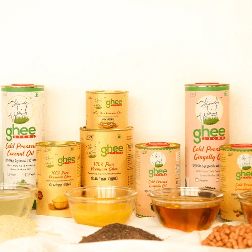 Premium Ghee & Oils in Plastic Pouch Packaging
